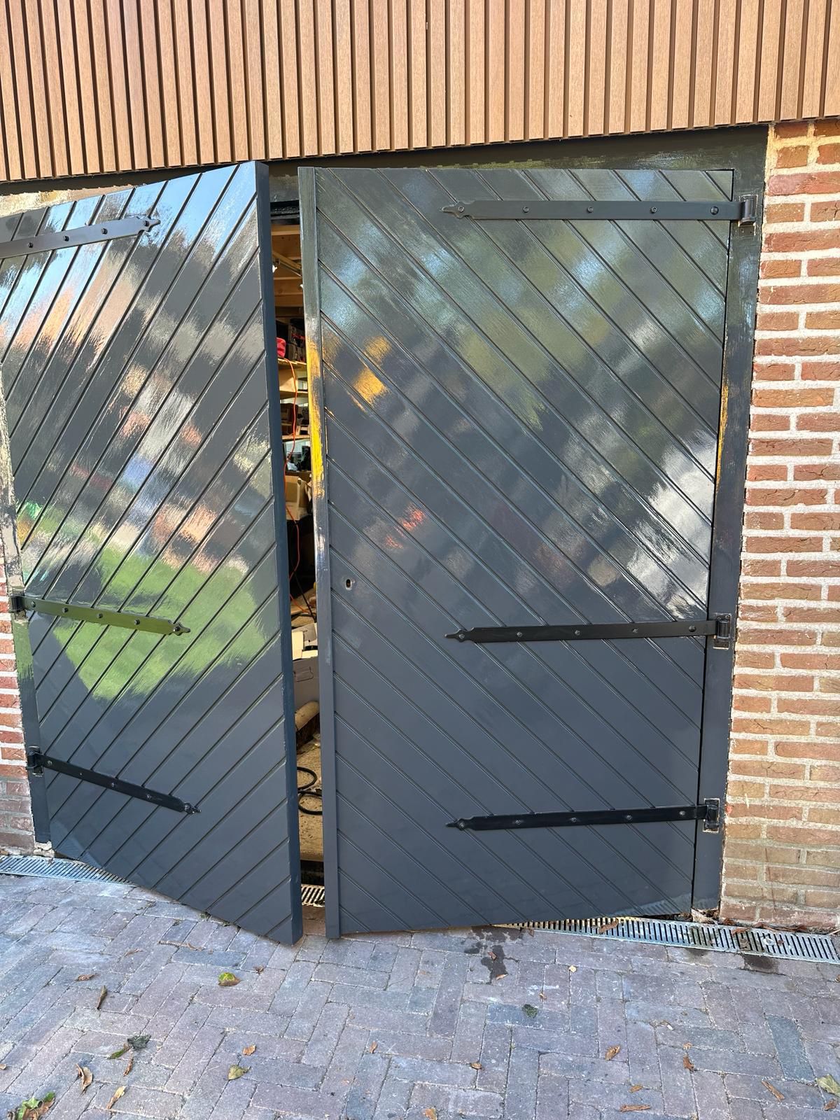 Houten openslaande deuren