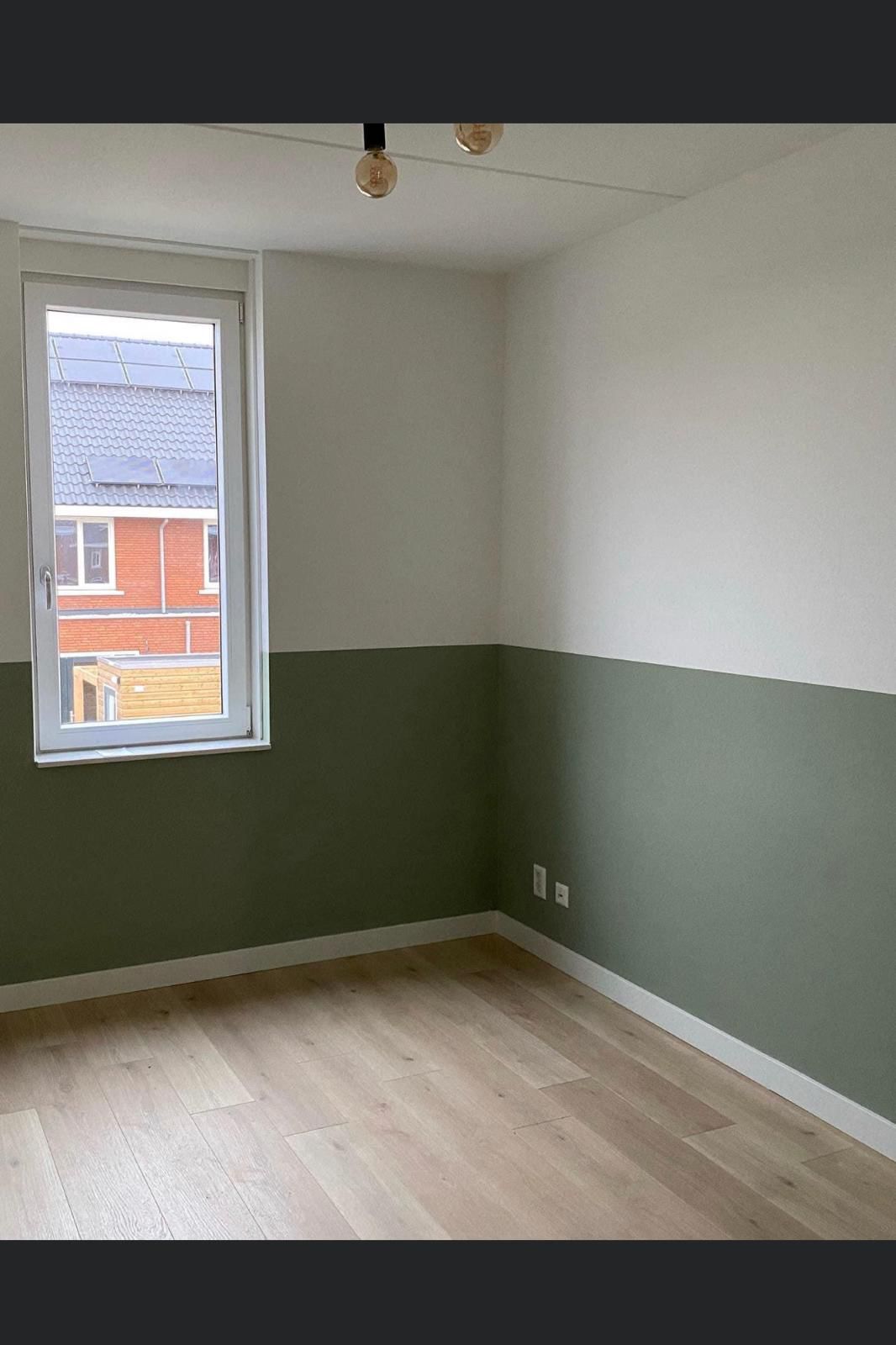 Slaapkamer in groen